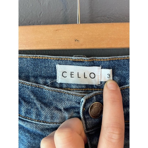Cello Straight Legged Distressed Jeans 3 - Picture 2 of 4